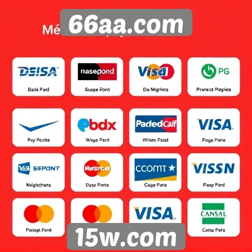 Métodos de pagamento disponíveis no 66aa.com