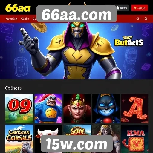 Variedade de jogos disponíveis no 66aa.com